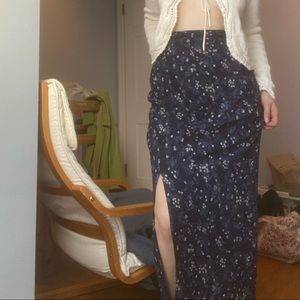 Vintage Floral Maxi Skirt